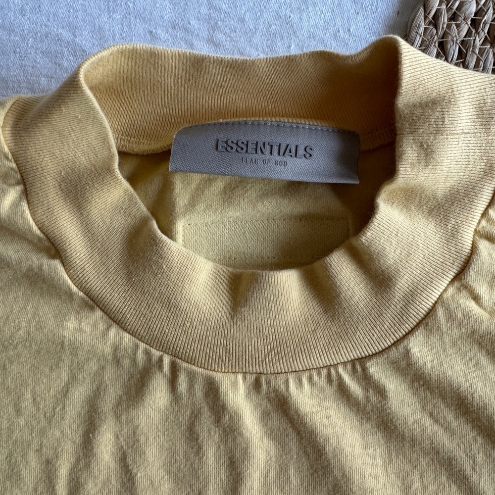 Essentials Mustard Crew Neck Tee - image 2